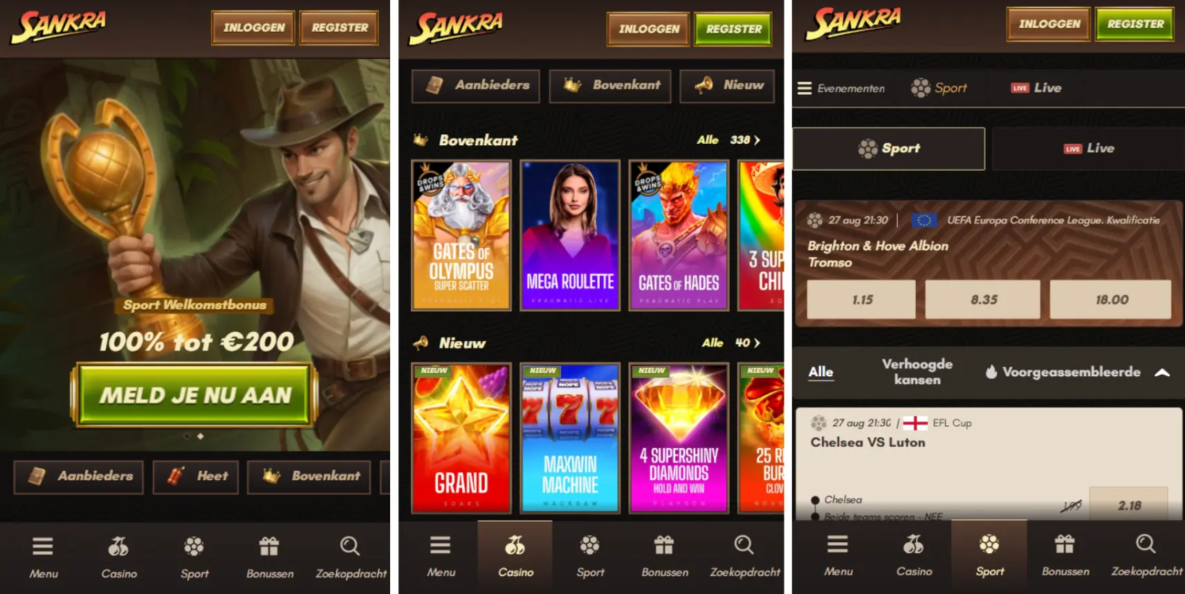 sankra casino mobiel